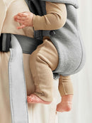 BabyBjörn Baby Carrier Mini, Light Gray, 3D Jersey | Infant Carrier (7-25 lbs), Ergonomic, Easy-to-Use by TinyTreasures Baby Boutique
