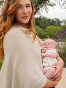 We are Amma | The Cocoon™ - Newborn Essentials Must Haves: Nursing Cover for Breast Feeding Essentials | Nursing Sweater Used as Breastfeeding Cover (Natural, Plus Size) by TinyTreasures Baby Boutique