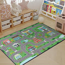 Play Rug for Playroom 2x3 Car Mat Town City Road Map for Boys Bedroom Fun Car Play Area Carpet Non-Slip Washable by TinyTreasures Baby Boutique