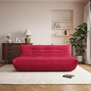Bean Bag Chair, Oversized Bean Bag Chair for Living Room, Fireside Chair for Adults with Memory Foam Filled, Big Accent Lounge Floor Sofa for Reading, Relax, No Assembly Required. (Burgundy 3-Seater) by CozyNest Decor