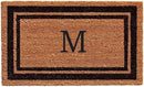 Calloway Mills 152963672M Black Border 36" x 72" Monogram Doormat Letter (M) by CozyNest Decor