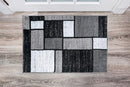 Rugshop Contemporary Modern Boxes for Home Office,Living Room,Bedroom,Kitchen Non Shedding Area Rug 2' x 3' Gray by TinyTreasures Baby Boutique