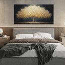 Wall Art Gold Tree Of Life Modern Wall Art Artwork Canvas Art Wall Decor Painting Gold Tree Pictures Abstract Wall Decor For Living Room Bedroom Dining Room Home Office Artwork Ready To Hang 24"X 48" by CozyNest Decor