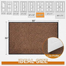 Mibao Front Door Mat, Dirt Trapper Welcome Mat for Outdoor Indoor, Non-Slip Waterproof Doormat, Durable Machine Washable Low Profile Entry Rug for Back Door Outside Patio Porch, 60" x 36", Brown by CozyNest Decor