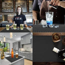 Silicone Drip Mat - 1/2 Inch Thick, Heat-Resistant and Food Safe - Counter Top, Coffee Bar or Restaurant - Drying Mat for Glasses - 18x12 Inches by CozyNest Decor