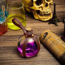 Patelai 6 Pcs Halloween Glass Potion Bottles with Belt Cork Renaissance Witch Costume Accessories Witch Props Potion Bottle for Halloween Party Decor Cosplay DIY Crafts Gift (Brown) by CozyNest Decor