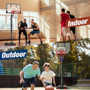 Mayfire Kids Basketball Hoop Adjustable Height 4-8.5 FT, Portable Basketball Goal System with 33'' Shatterproof Backboard for Kids Youth Teens in Driveway, Backyard, Outdoor Play by TinyTreasures Baby Boutique