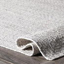 nuLOOM 8' Round Solid Hand Braided Indoor/Outdoor Area Rug, Pet-Friendly, High Traffic, Weather Resistant, for Patio, Balcony, Bedroom, Living, Dining Room, Wynn Ivory by GreenHaven Gardens
