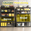 72" H Garage Shelving, 5 Tier Storage Shelves Load 2500 lbs, Adjustable Garage Shelves, Metal Shelving Unit for Warehouse, Basement, Pantry, 40" Wx 16" D x 72" H, Black by GreenHaven Gardens