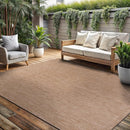 Washable Indoor Outdoor Rug 8x10 Weather Resistant Area Rugs Modern Solid Jute Rug for Porch Deck Balcony Backyard Patio Outside Carpet (8 X 10 Jute Beige) by CozyNest Decor