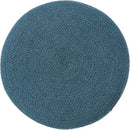 REDEARTH · Cylindrical Pouf Foot Stool Ottoman - Jute Braided Pouffe Poof Accent Sitting Footrest for Living Room, Bedroom, Nursery, Patio, Lounge Set of 2 (Teal Natural, 14.5"x14.5"x16") by CozyNest Decor