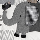 Lambs & Ivy Urban Jungle 4-Piece Crib Bedding Set - Gray, Brown, White, Jungle by TinyTreasures Baby Boutique