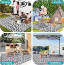 HEBE Outdoor Rug Waterproof 9x12, Plastic Straw Rug Camping Rug, Reversible Outdoor Patio Rugs RV Mat Clearance, Indoor Outside Floor Carpet for Porch,Deck,Camper,Balcony,Backyard by GreenHaven Gardens