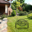 Personalized Metal Garden Sign with Stake, Custom Garden Decor for Outdoor, Custom Family Name Sign, Patio Decorations, Lawn Art, Farmhouse Decorative, Welcome Garden Sign, Housewarming Gift by CozyNest Decor
