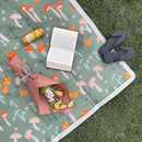 Little Unicorn 5'x5' Outdoor Family Picnic & Beach Blanket | Durable & Water-Resistant Fabric | Compact Fold & Easily Wipes Clean | Zipper Pocket (Woodland Mushroom) by TinyTreasures Baby Boutique