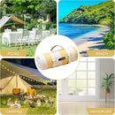 HX&OD Outdoor Picnic Blanket Extra Large, 80''*60'' Waterproof Picnic Mat with Stakes Foldable Camping Blanket Portable with Carry Strap for Beach Mat (Green& White, 80''*60'') by TinyTreasures Baby Boutique