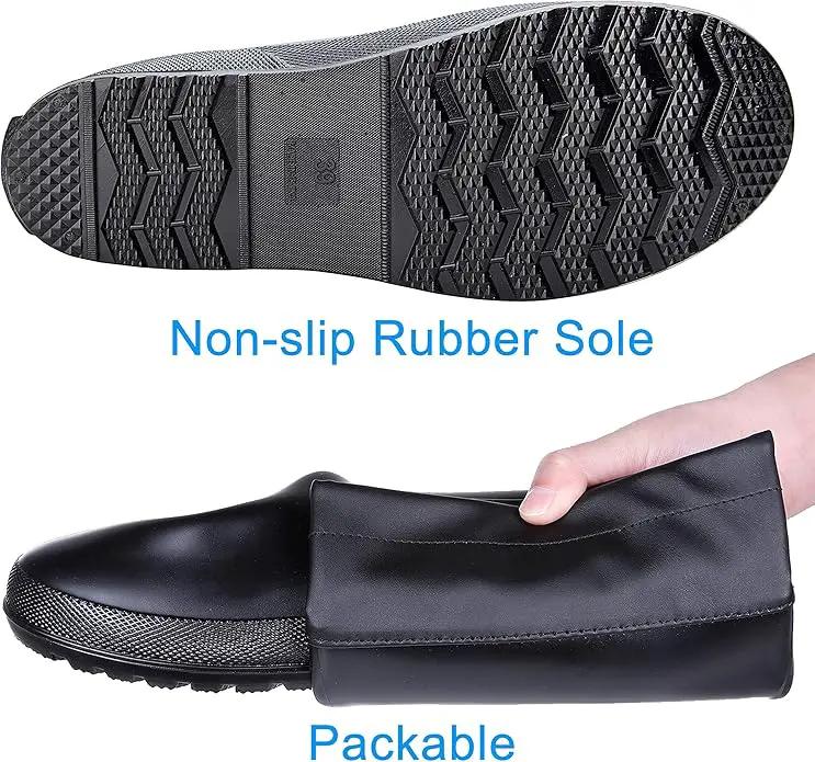 Asgard Packable Tall Rain Boots for Women Waterproof Rubber Garden Boots Ultra Lightweight Flat Mud Boots- NOT FOR WIDE CALF, photo 6 of 7