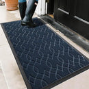 Yimobra Front Door Mat Outdoor Indoor 47x24, All-Season, All-Weather, Heavy Duty Welcome Door Mats Outside Entrance, Non Slip Porch Patio Entrance Mat, Blue by CozyNest Decor