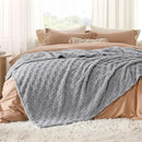 Bedsure GentleSoft Blankets Queen Size for Bed - Super Soft Cozy Blanket for Women Men Girls, Large Fuzzy Fleece Throw for Bedroom Decor, Silver Grey, 90x90 Inches by CozyNest Decor