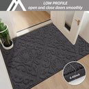 COSY HOMEER-Door-Mat-Non-Slip-Entryway-Rug 36”x60” Absorbent Welcome Mats Washable Dirt Trapper Door Mat Entrance Floor Mats for Front Back Doormats and Wet Shoes,Dark Grey by CozyNest Decor