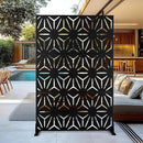 Outdoor Privacy Screen,72" H×47" W Metal Privacy Screen, Freestanding Privacy Fence Panels for Patio by GreenHaven Gardens