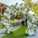 JOYIN 150 Pcs Sage Green Balloons, Different Sizes 18 12 10 5 Inch Sage Green Latex Balloon Arch Kit with Instruction for Birthday Party Graduation Wedding Holiday Decoration by TinyTreasures Baby Boutique