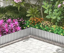 Metal Garden Edging Border, Corrugated Steel Landscaping, DIY for Lawn (Silver, 12 Inch x 20FT) by GreenHaven Gardens