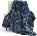 Bedsure GentleSoft Fluffy Navy Blue Throw Blanket, Tie Dye Blue Decor Navy Gifts for Men, Soft Cozy Fuzzy Plush Minky Thick Warm Sherpa Fleece Faux Fur Blanket for Couch, Blanket Gifts for Him, 50x60 by CozyNest Decor