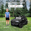 24V 2 Seater Ride on Toy for Big Kids, Electric SUV Kids Car to Drive w/Parent Remote, 2WD/4WD Switchable - Black by TinyTreasures Baby Boutique