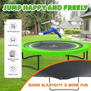 Trampoline 8FT 10FT 12FT 14FT 16FT, Recreational Trampolines with Enclosure Net and Ladder, Outdoor Anti-Rust Trampolines for Kids and Adults, ASTM Approved by TinyTreasures Baby Boutique