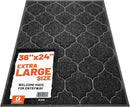 Door Mat Outdoor, 24x36, Welcome Mats for Entryway, Front Doormat for Home Entrance, Indoor Floor Mat, Durable, Non-Slip, Boot Scraper, Catches Muddy and Dirt (Black) by CozyNest Decor