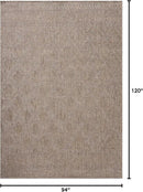Loloi Amber Lewis Topanga Collection TOP-06 Natural/Mist 7'-10" x 10' Indoor/Outdoor Area Rug by CozyNest Decor