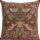 Charlotte Home Furnishings Throw Pillow Covers 16x16 in, Red Strawberry Decorative Couch Pillow Covers, Boho European Tapestry Cushion Cases, Living Room Cozy Home Decor, Jacquard Woven Soft Cotton by CozyNest Decor