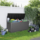 Vixzen 100 Gallon Waterproof Deck Box – Outdoor Storage Organizer for Patio & Garden,Black Pattern by CozyNest Decor