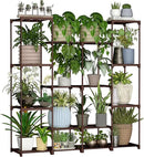 Metal Plant Stand Indoor Outdoor Plant Shelf Stand, 4 Tiers 16 Pots Potted Flower Plant Stands for Indoor Plants Multiple, Plant Shelves Stands Rack for Patio, Balcony, Living Room by GreenHaven Gardens