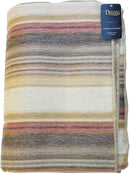 Alpaca Wool Throw Blanket | Super Soft, Lightweight, Breathable and Hypoallergenic | Non-Itchy or Scratchy (Beige Brown Varicolored, Queen (U.S. Standard)) by CozyNest Decor