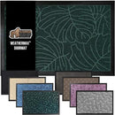 GORILLA GRIP 100% Waterproof All-Season WeatherMax Doormat, 34x58, US Designed Natural Rubber, Stain and Fade Resistant, Low Profile Indoor Outdoor Door Mats, Easy Clean Patio Mat, Green Palm by CozyNest Decor