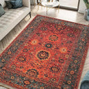 Keen Home Design 8x10 Rug - Machine Washable Area Rug with Non-Slip Backing, Ideal for Living Room, Dining Room, Bedroom - Vintage, Easy Clean, Durable, Low Pile Rug - (8' x 10') by CozyNest Decor