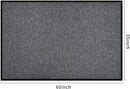 fani Heavy Duty Large Outdoor Indoor Entrance Doormat Waterproof Low Profile Entrance Rug Front Door Mat Patio Anti-Skid Rubber Back, 35x60 inch (Light Grey)