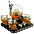 Skull Skeleton Wine & Whiskey Globe Decanter Set 850 mL