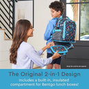 Bentgo Kids 2-in-1 Backpack & Insulated Lunch Bag - Durable 16” Backpack & Lunch Container in Unique Prints for School & Travel - Water Resistant, Padded & Large Compartments (Dinosaur) by TinyTreasures Baby Boutique