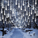 2-Pack Christmas Decorations Lights Outdoor, Total 384LED Meteor Shower Lights Rain Drop Light 30cm 16 Tubes Indoor Outdoor Snow Cascading String Light for Xmas Tree Roof Party Garden (Cool White) by GreenHaven Gardens