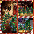 Retisee 6 Pack Solar Christmas Tree Pathway Lights Decorations Outdoor LED Snowflake Lights 8 Modes Prelit Small Christmas Tree Waterproof Solar Stake Lights for Garden, Yard, Lawn, Cemetery by GreenHaven Gardens