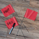 Red Marking Flags 1000 Pack - 4x5x15 Inch Red Flags for Yard - Markers For Lawn, Irrigation, Landscaping, Survey & Sprinkler Head Marking by GreenHaven Gardens