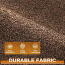 Mibao Front Door Mat, Dirt Trapper Welcome Mat for Outdoor Indoor, Non-Slip Waterproof Doormat, Durable Machine Washable Low Profile Entry Rug for Back Door Outside Patio Porch, 48" x 24", Brown by CozyNest Decor