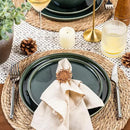 GBHOME Ceramic Dinnerware Sets for 8, 24 Pieces Stoneware Plates and Bowls Sets, Reactive Glaze Dishes -Scratch Resistant, Dishwasher&Microwave Safe, Earth Green by CozyNest Decor