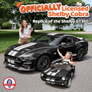 24V 2 Seater Ride on Toys, Licensed Shelby Cobra Kids Power Car Wheeler Ride On Toy w/ 2WD/4WD Switchable, Remote Control, 19" Spacious Seat, 4 Spring Suspension, Music, Bluetooth by TinyTreasures Baby Boutique