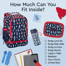 Bentgo Kids 2-in-1 Backpack & Insulated Lunch Bag - Durable 16” Backpack & Lunch Container in Unique Prints for School & Travel - Water Resistant, Padded & Large Compartments (Rocket) by TinyTreasures Baby Boutique