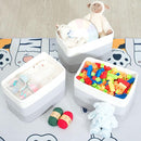 MINTWOOD Design 3-Pack Storage Baskets for Shelves, Playroom and Classroom, Book Basket, Decorative Storage Cube Bins, Woven Closet Organizers, Pantry and Shoe Organizer, 3-Tone Grey by TinyTreasures Baby Boutique