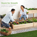 Best Choice Products 8x2ft Outdoor Wooden Raised Garden Bed Planter for Vegetables, Grass, Lawn, Yard - Natural by GreenHaven Gardens